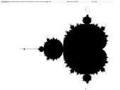 An approximation of the Mandelbrot set